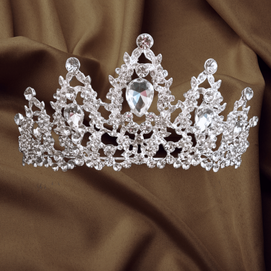 Enchantingly Royal GownLink's Lustrous Bridal Crown with Stones of Faith for Christian & Catholic Wedding C30