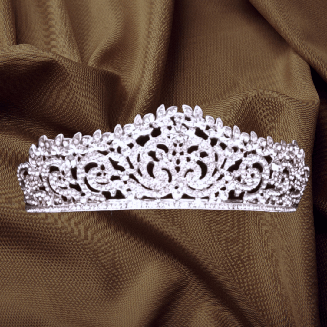 Effortlessly Beautiful GownLink's  Luxurious Bridal Crown Hair Accessories For Christian & Catholic Wedding C7