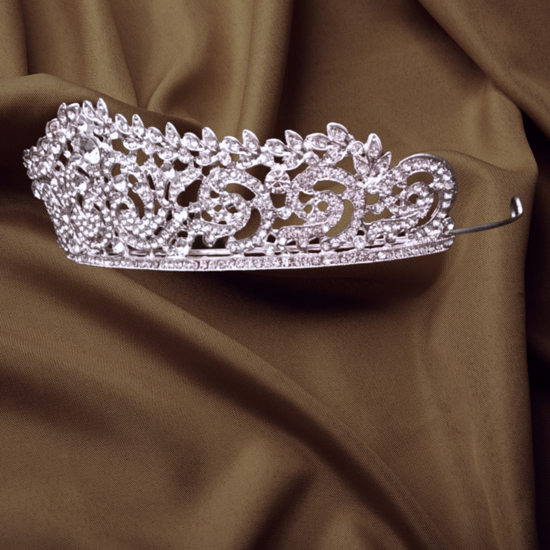 Effortlessly Beautiful GownLink's  Luxurious Bridal Crown Hair Accessories For Christian & Catholic Wedding C7