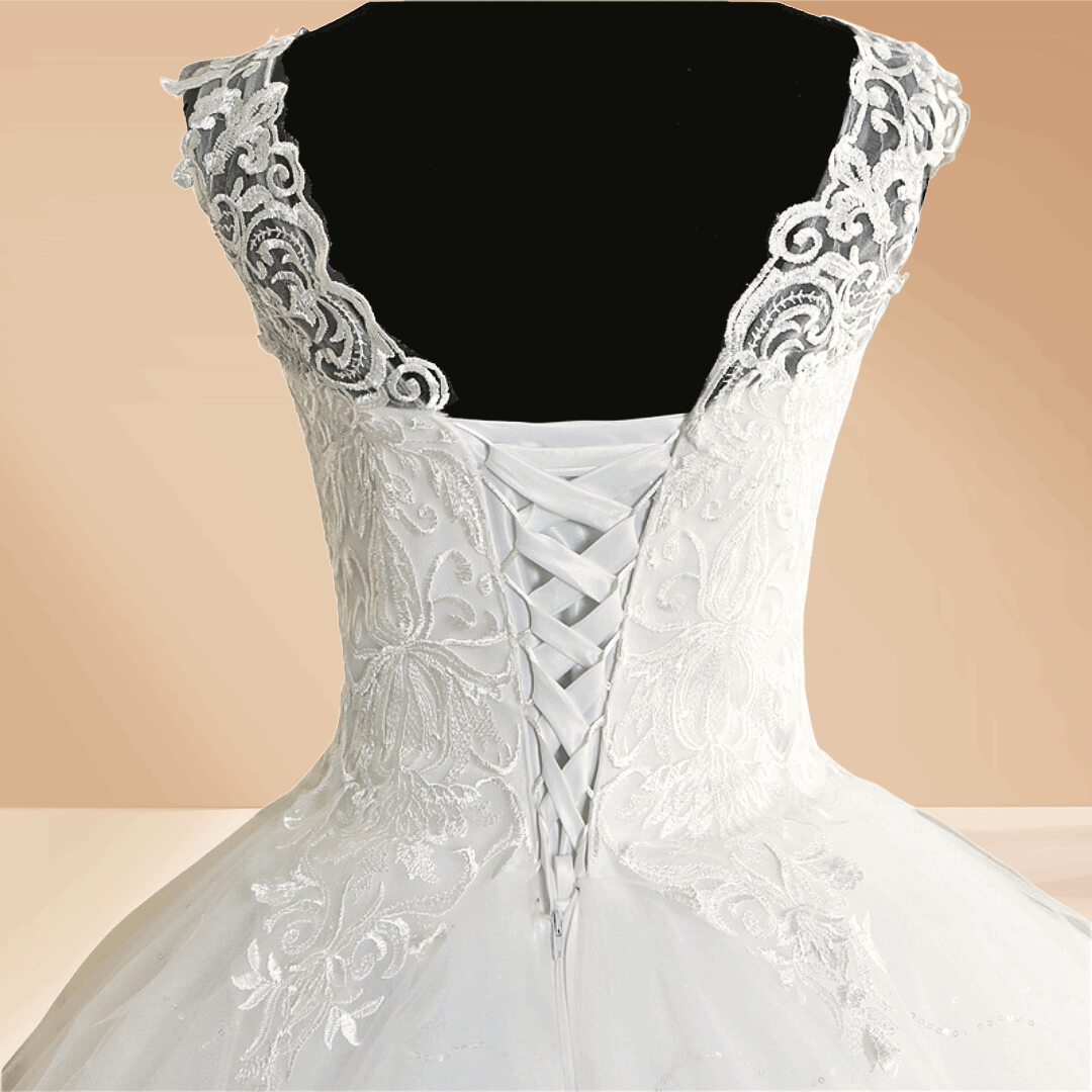 white wedding gown for bride Srinagar India