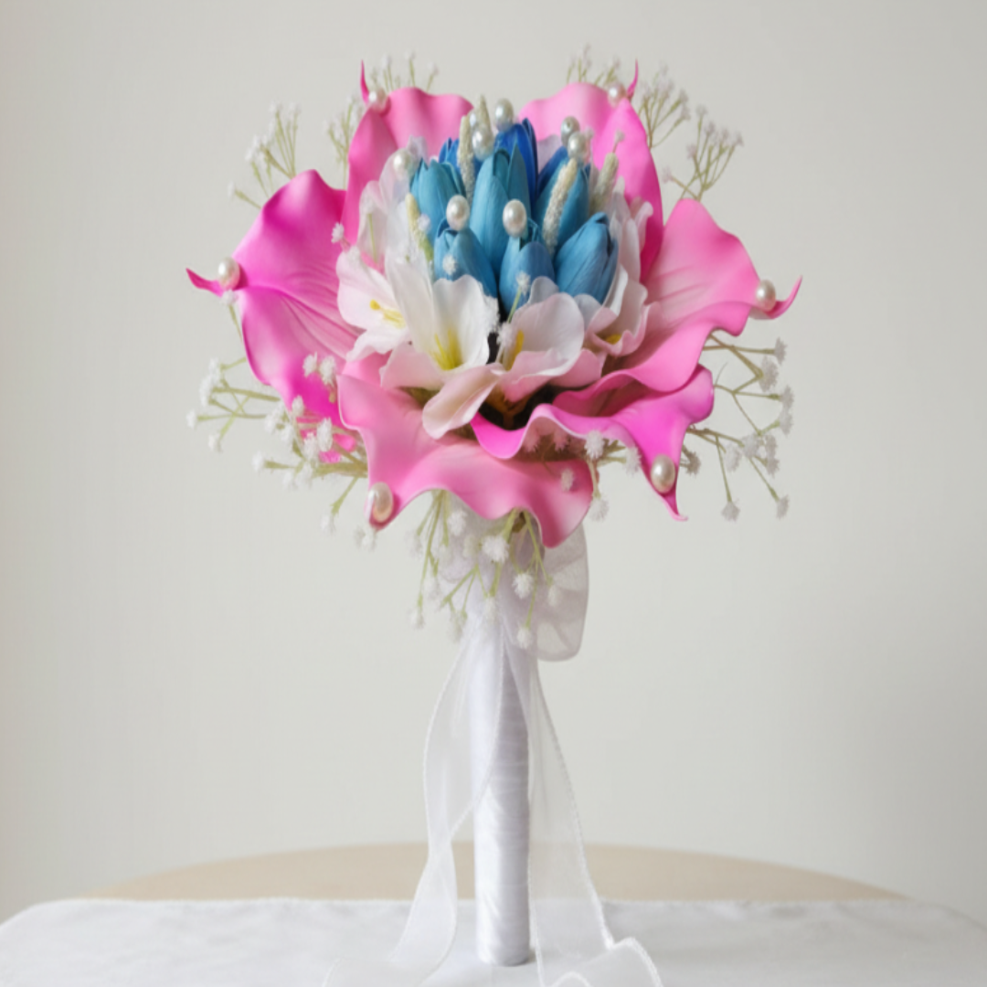 GownLink White color Bridal Bouquet B-65