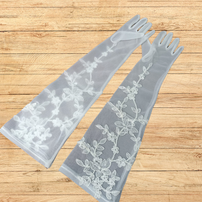 GownLink's Radiant Bridal Gloves for Christian & Catholic Wedding G103
