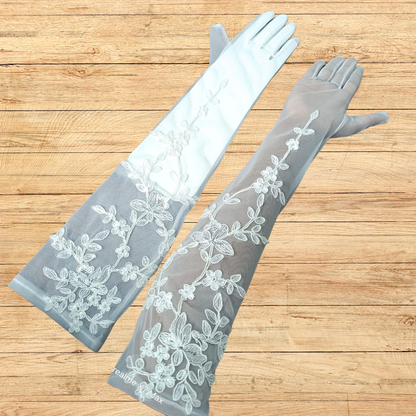 GownLink's Radiant Bridal Gloves for Christian & Catholic Wedding G103