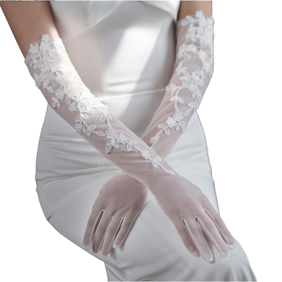 GownLink's Radiant Bridal Gloves for Christian & Catholic Wedding