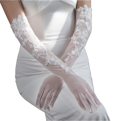 GownLink's Radiant Bridal Gloves for Christian & Catholic Wedding G103