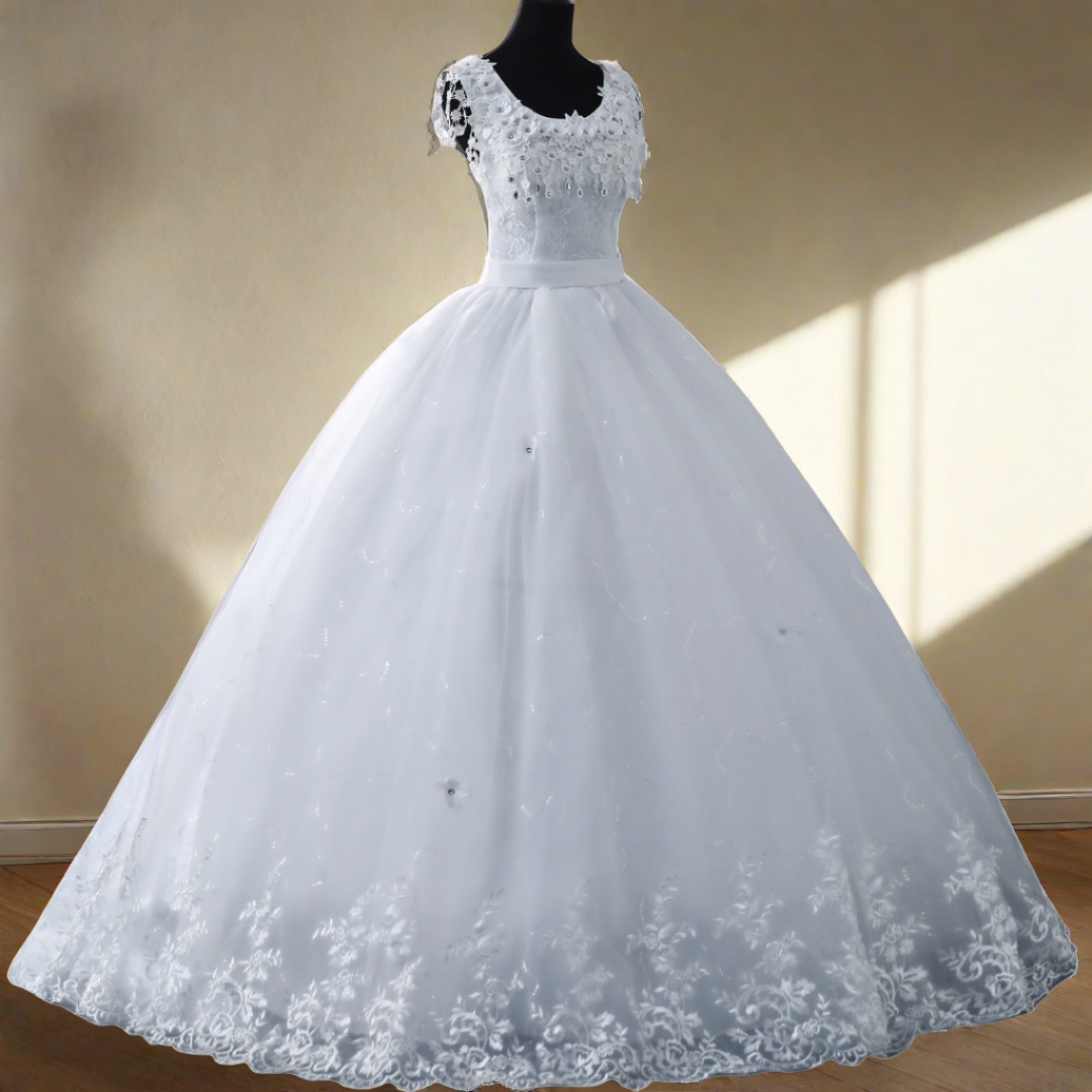 princess dress ball gown white Junagadh