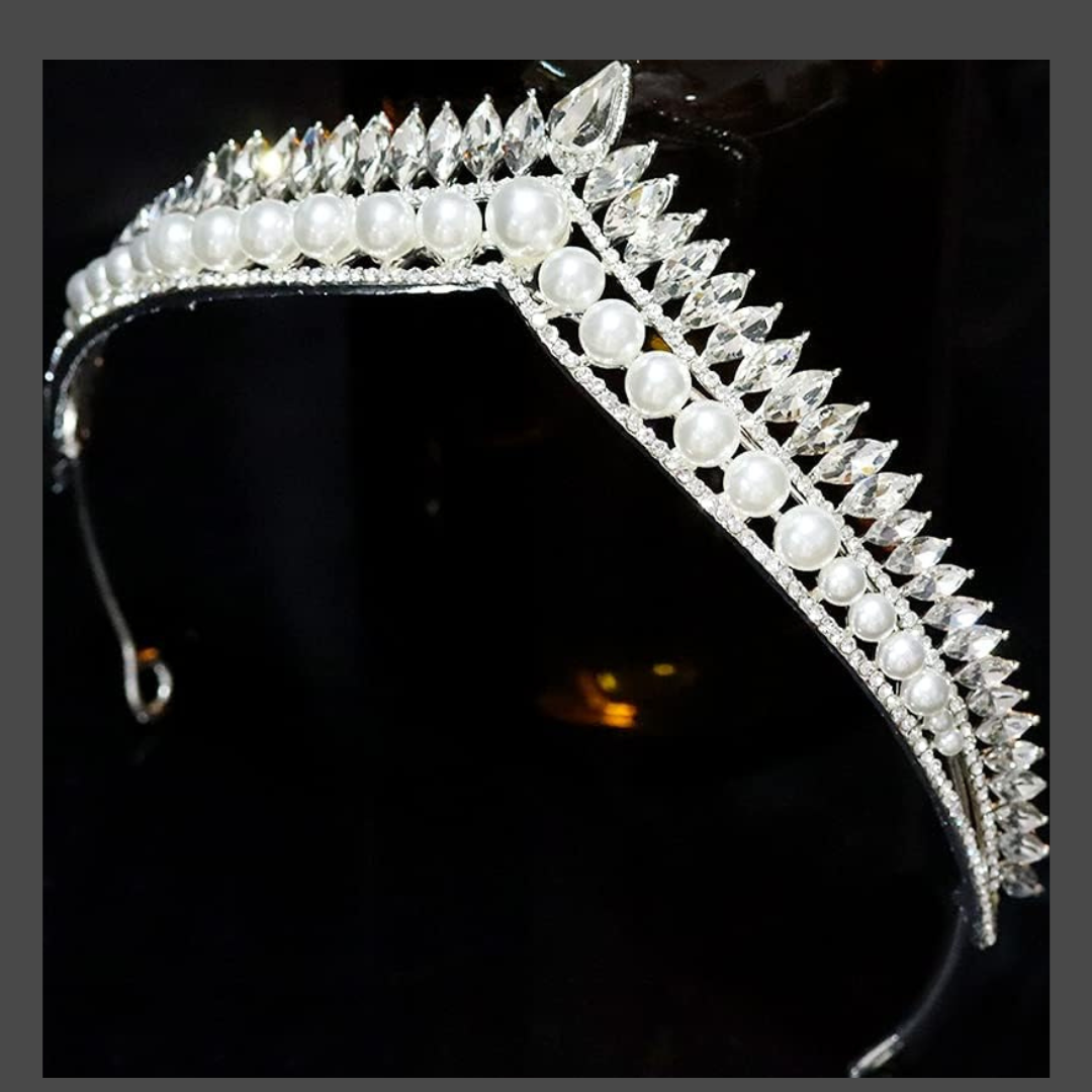 wedding tiaras for women charming bridal crown for Christian Fast free delivery 5 day Aligarh