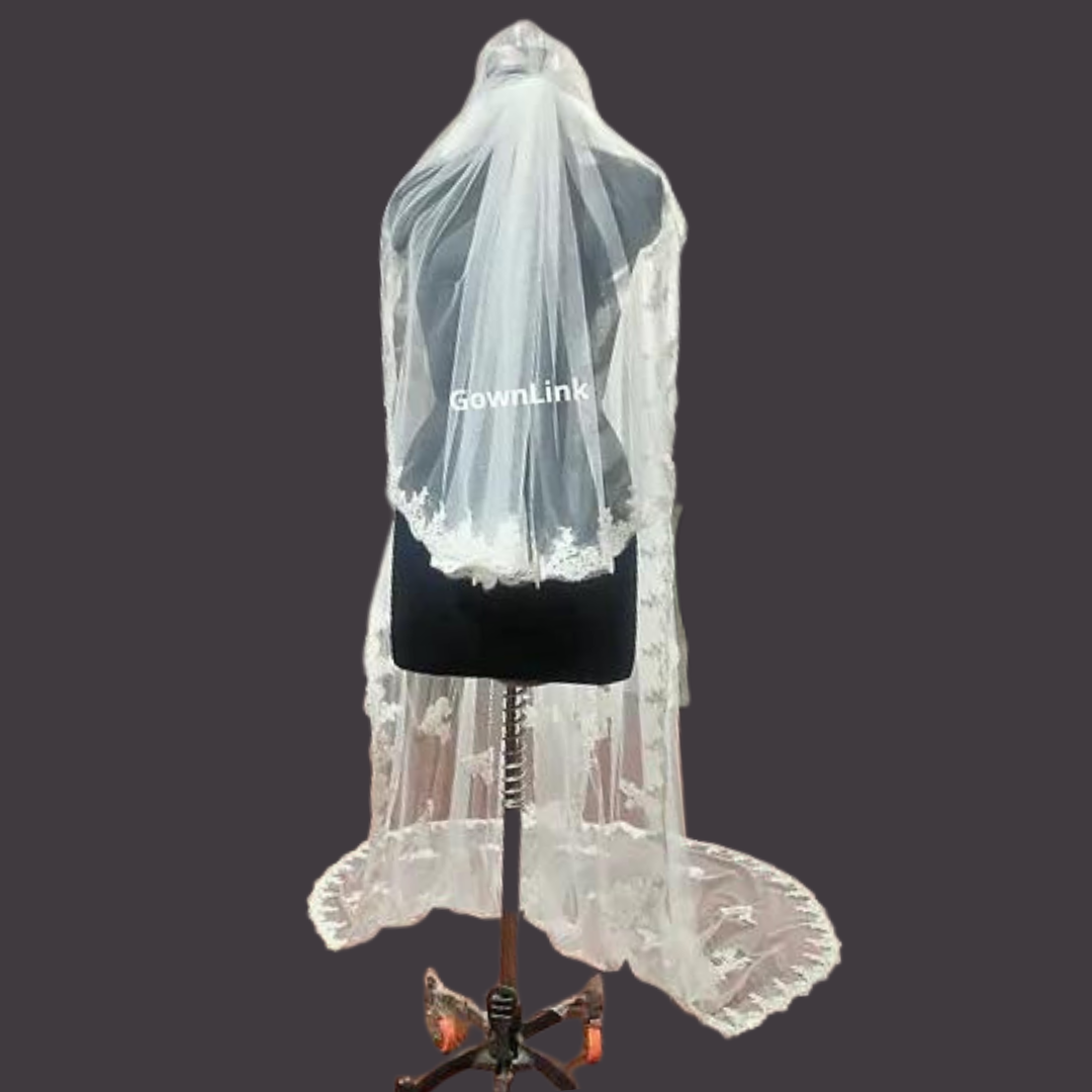 White Beautyful Bridal Veil With Face Fast free delivery 5 day Chandigarh