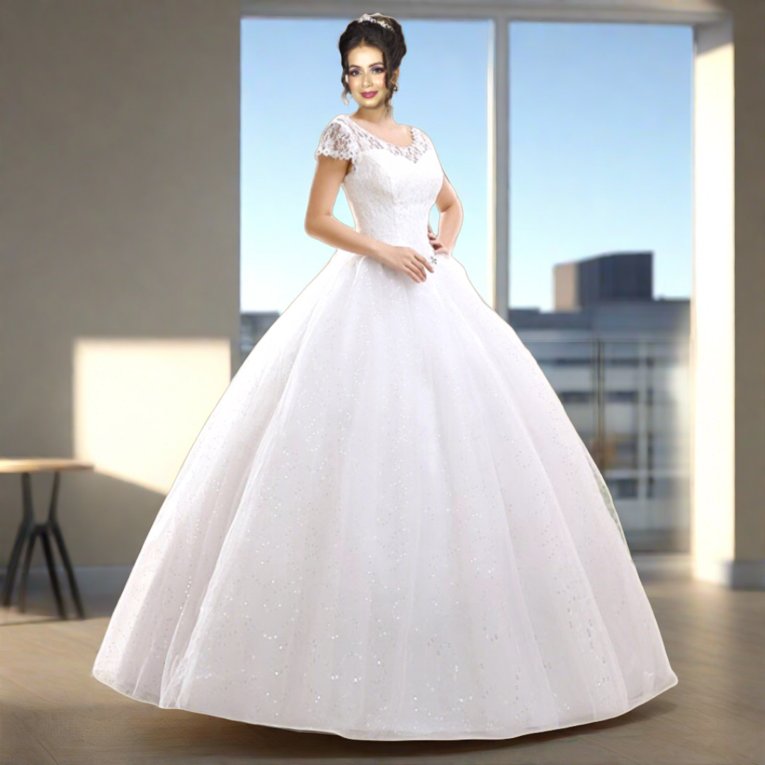 GownLink Timeless Beauty Christian Catholics Wedding Bridal Ball Gown at a Reasonable Price GLHS587