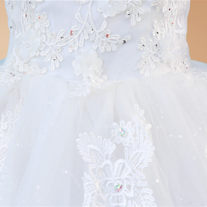 GownLink white bridal ball Gown for Christian & Catholic Wedding GLZ806