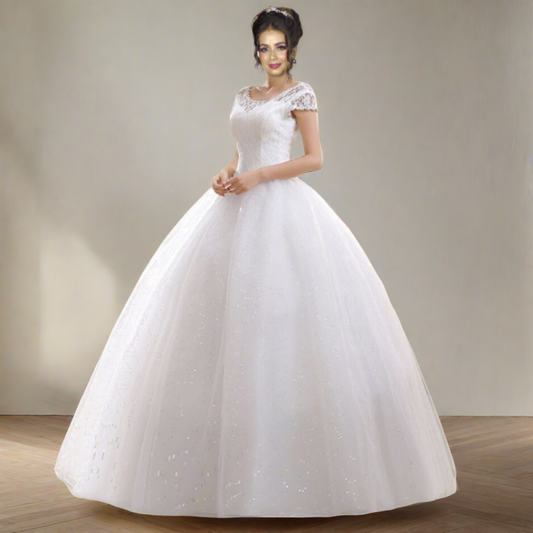 princess white gown for wedding in Shillong Meghalaya