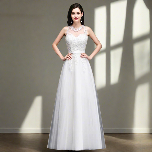 a line gown
