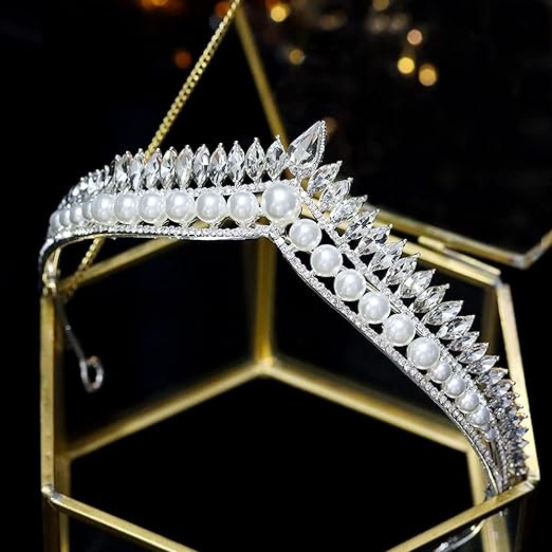 Wedding Tiara Royal Bridal Crown Princess Fast  delivery of 5 day Guwahati