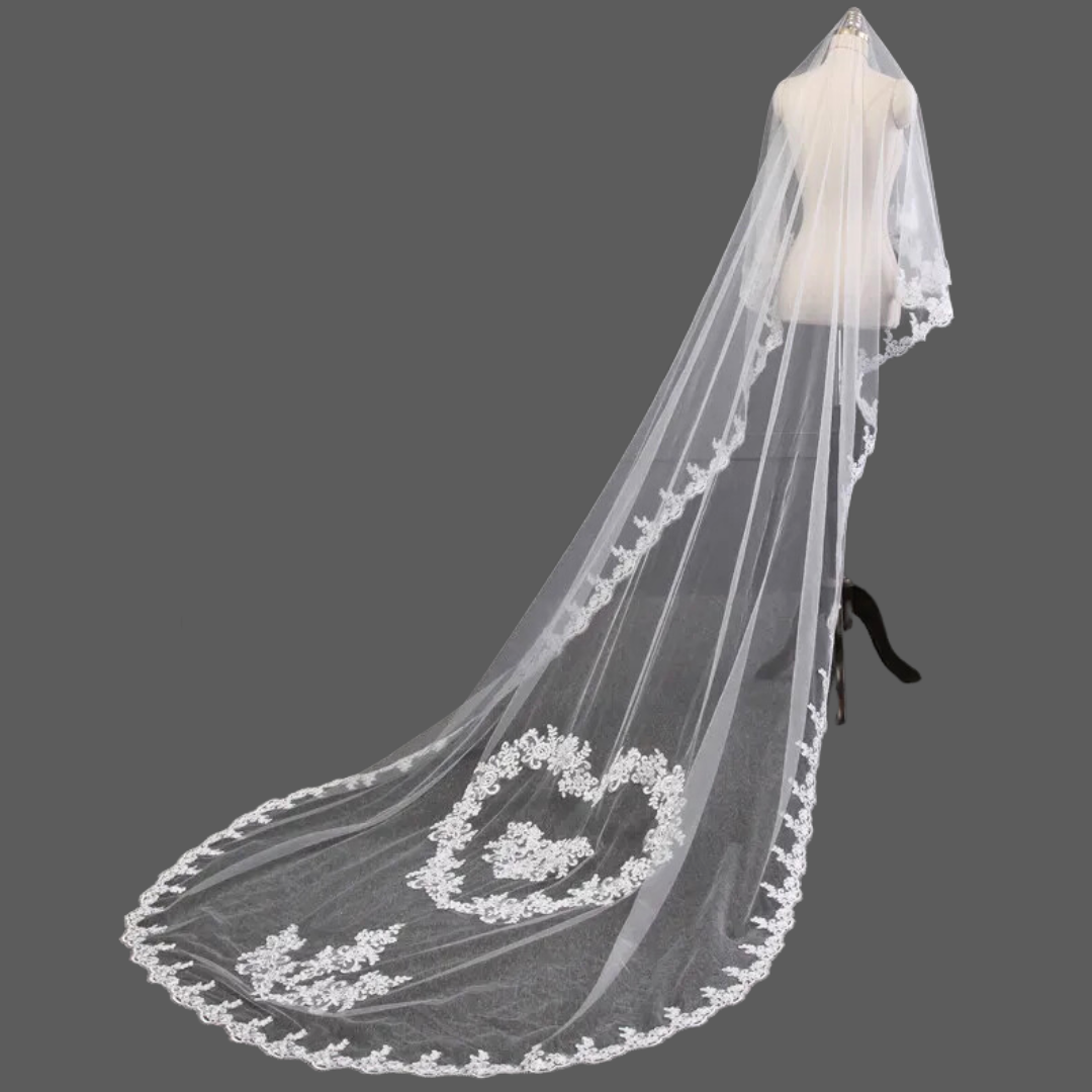 long veils in white Sambhal