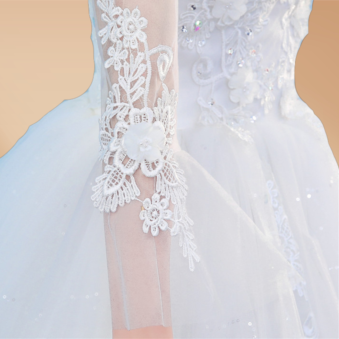 GownLink's Utterly Enchanting Bridal Ball Gown for Christian & Catholic Wedding GLZ806