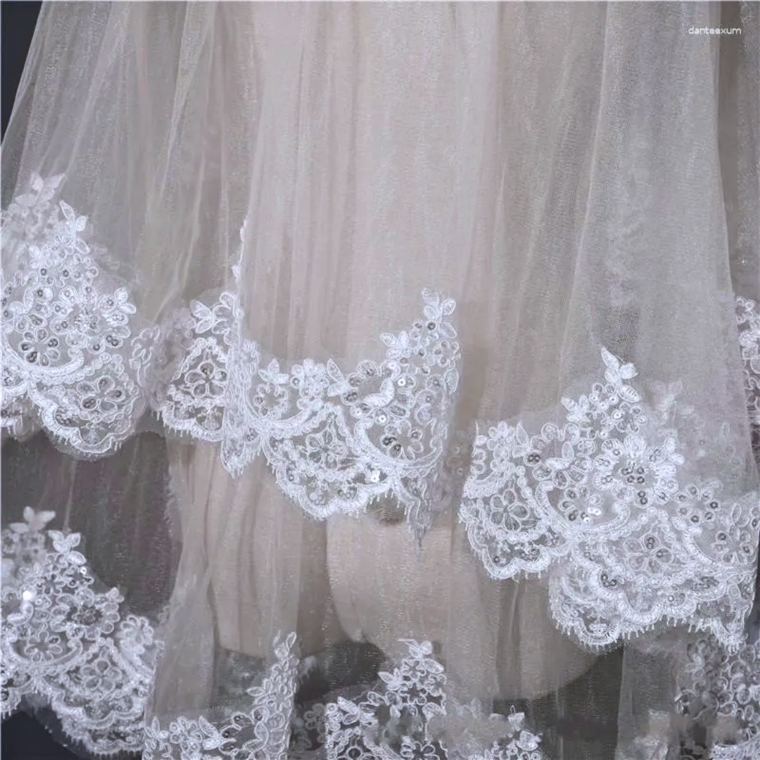 GownLink Bridal short 1.5mtr veil for Christian & Catholic Wedding  GLVHL02 1.5mtr