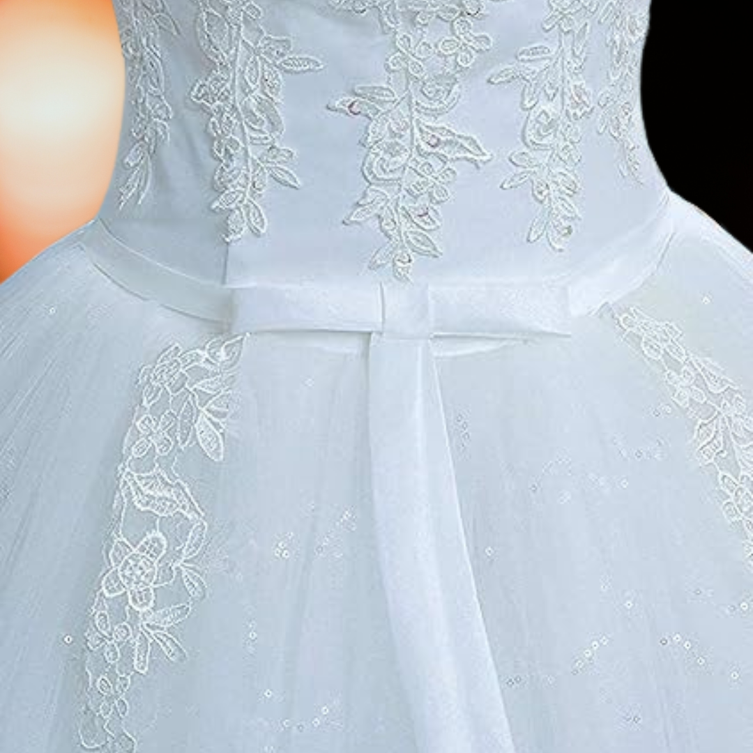 GownLink Christian Wedding Gowns Catholic gowns White wedding Frock GLC1702 India