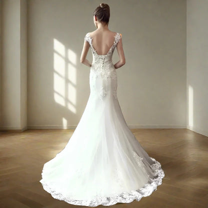 Model wearing complete 4-Piece Bridal Combo Set — GownLink GL-COMBO