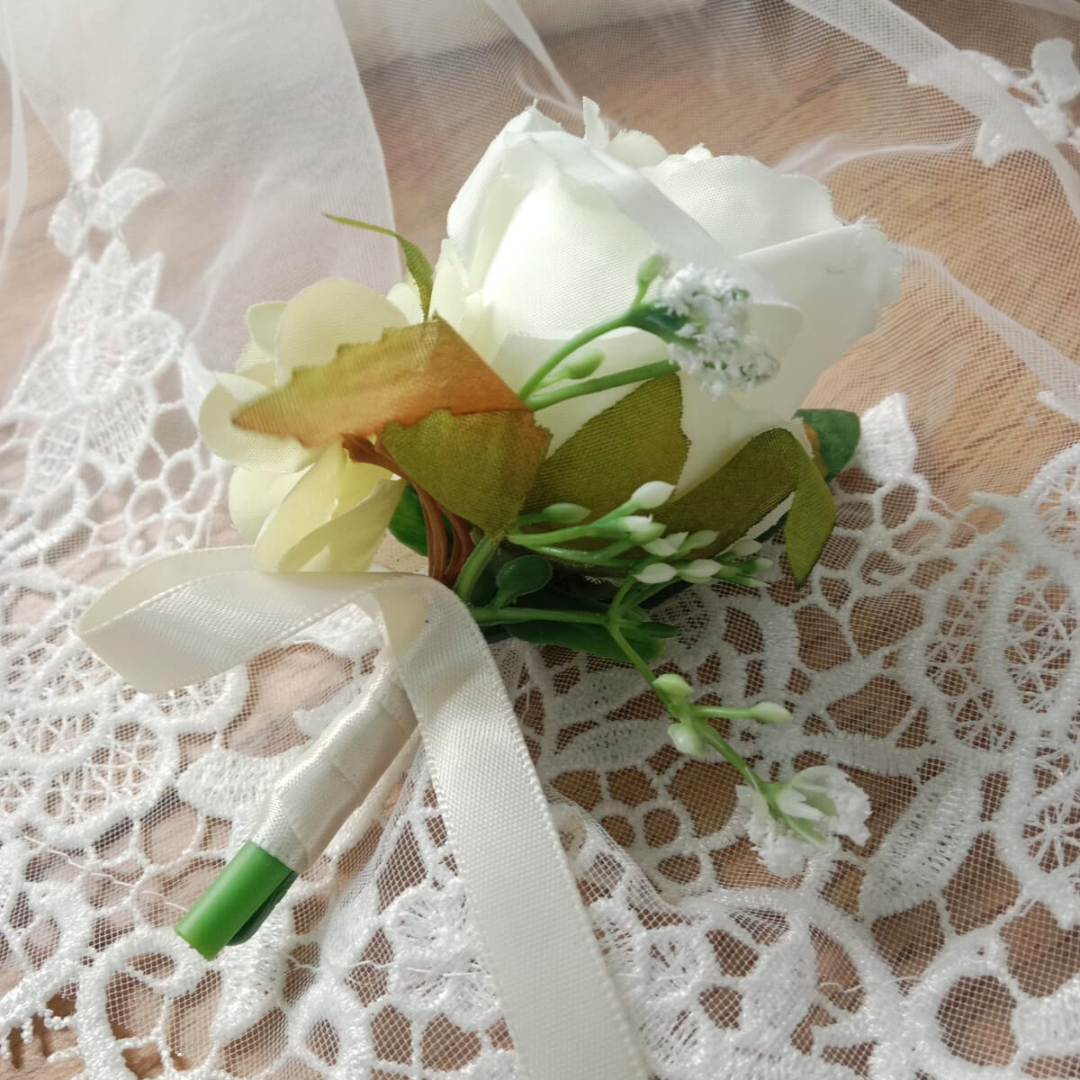 GownLink's Sacred Elegance Enchanting Boutonniere for a Christian & Catholic Wedding CF-106