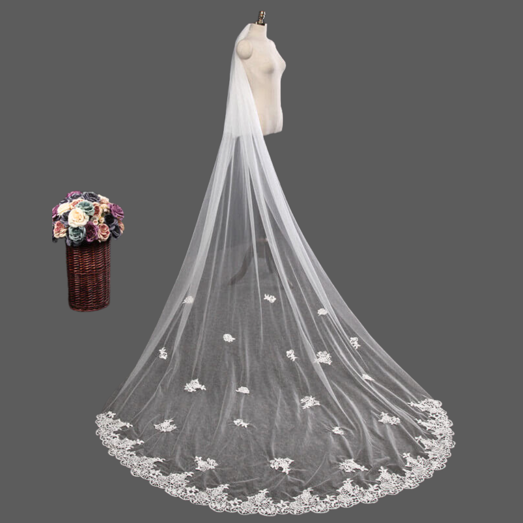 GownLink Bridal Veil With Comb for Weddings GLCP3-1