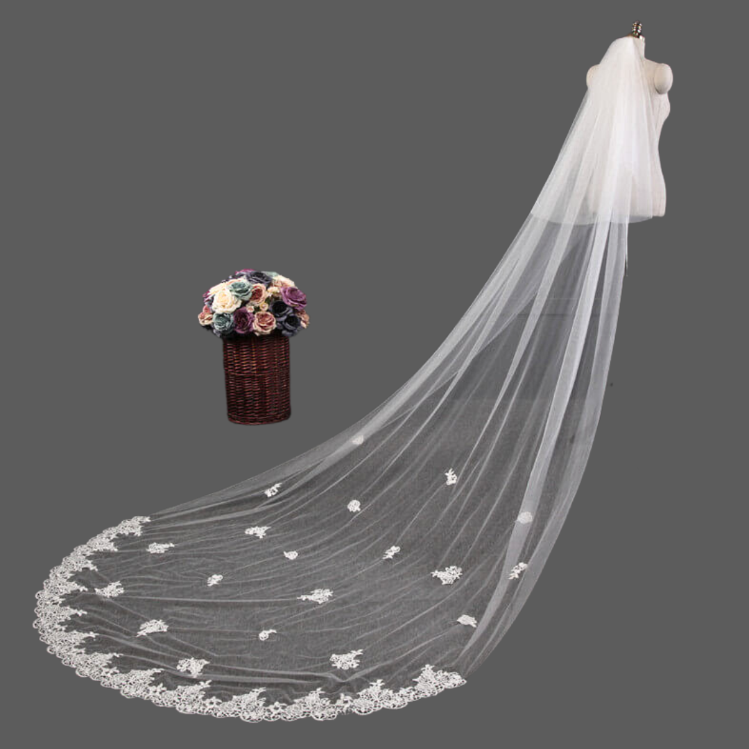 GownLink Bridal Veil With Comb for Weddings GLCP3-1