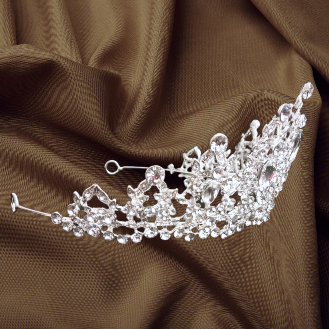 GownLink Bridal Crown with beads for Wedding C30