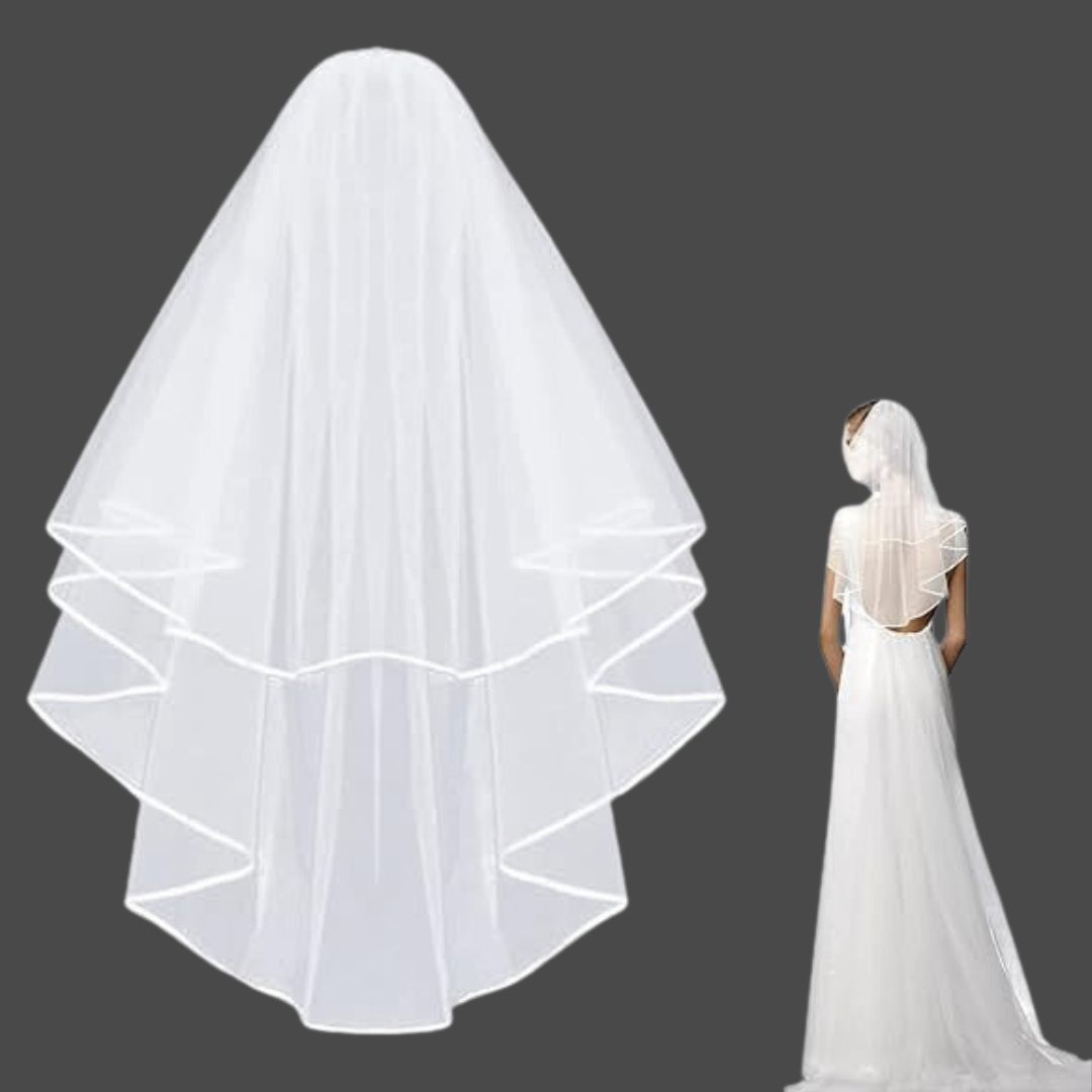 Gownlink Bridal Long and short Veil for Christian & Catholic Wedding GLV8