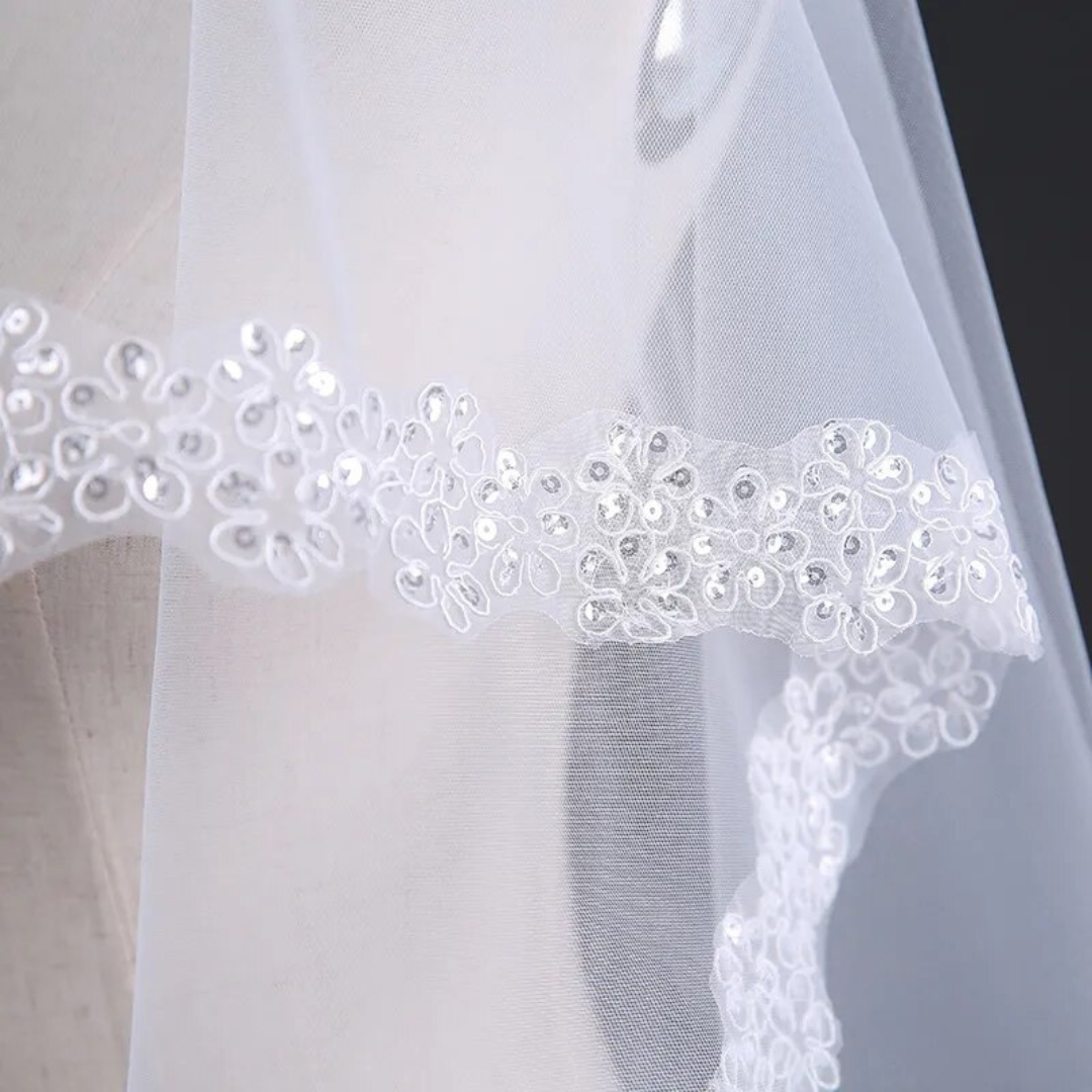 GownLink's Heavenly Cathedral Bridal Long Veil for Christian & Catholic Wedding GLVSFL2 (2.75m)