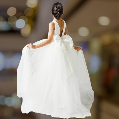 GownLink,s Holy Communion Detachable Bow Princess at Christian & Catholic Celebrations and Birthdays