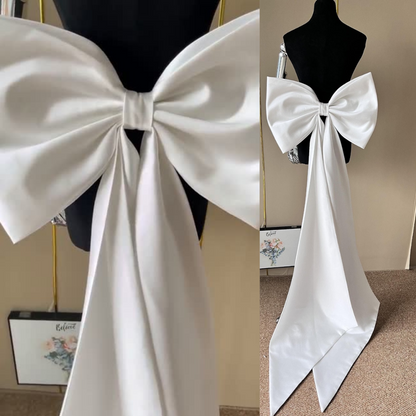 Gowlink,s Satin Detachable train for wedding dress-GLSDT-2