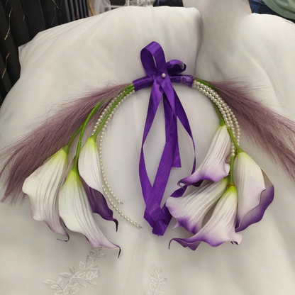 GownLink's Majestic Harmony Elegant Bridal Bouquet with Flowers B-Tulip