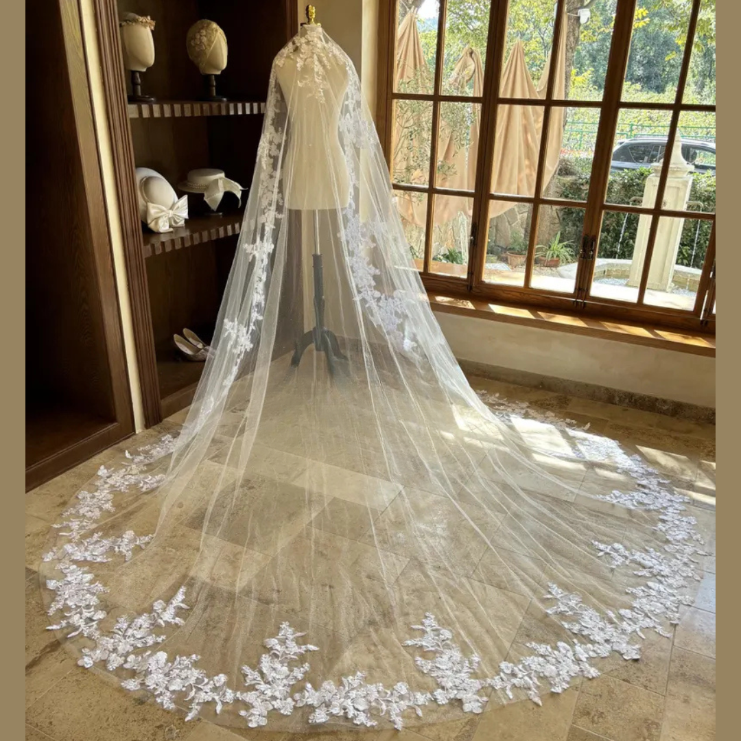 GownLink Long Bridal Veil Cathedral Christian & Catholic Wedding GLVTD50