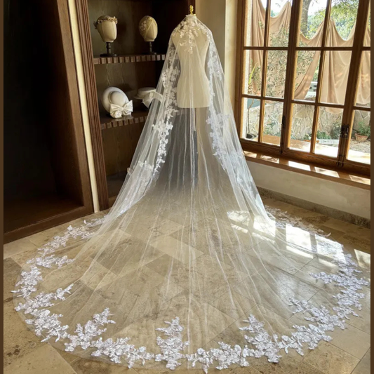 GownLink Long Bridal Veil Cathedral Christian & Catholic Wedding GLVTD50