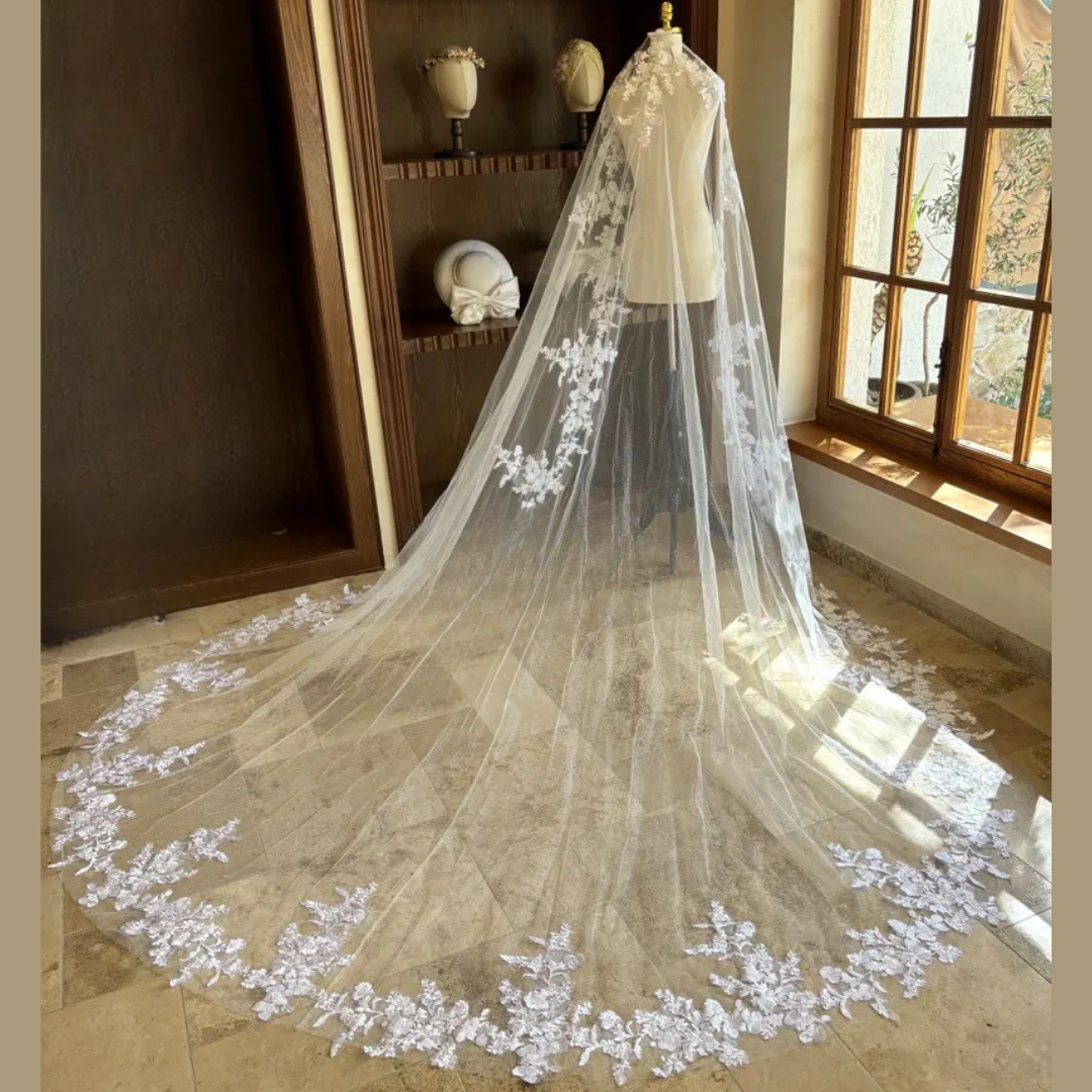 GownLink Long Bridal Veil Cathedral Christian & Catholic Wedding GLVTD50