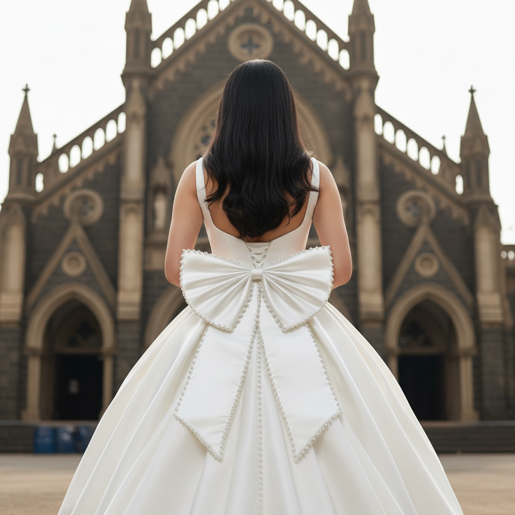 GownLink,s Short Detachable Bow for wedding dress-GLSPDB