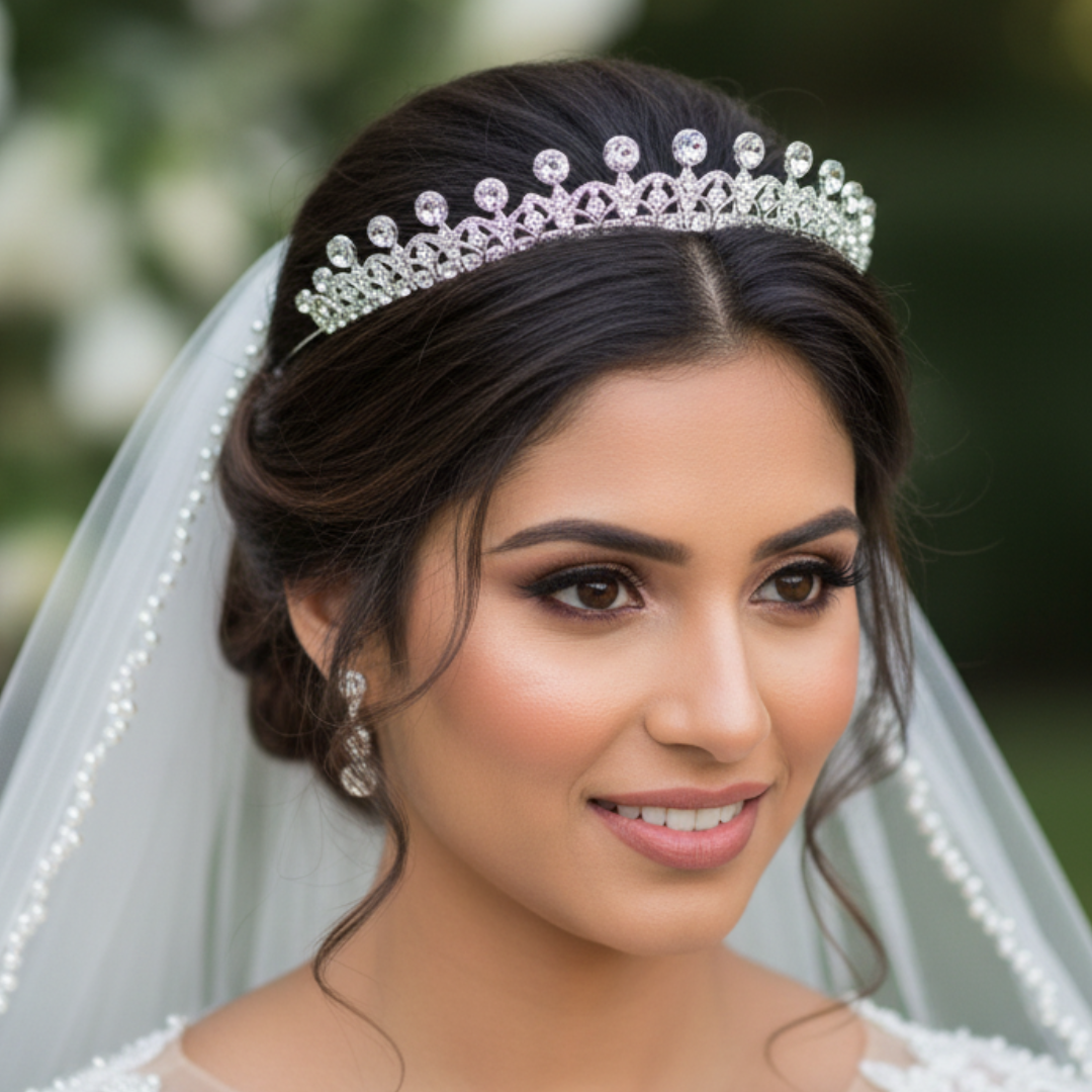 GownLink Luxury Bridal Crown with Exquisite Rhinestone C-10