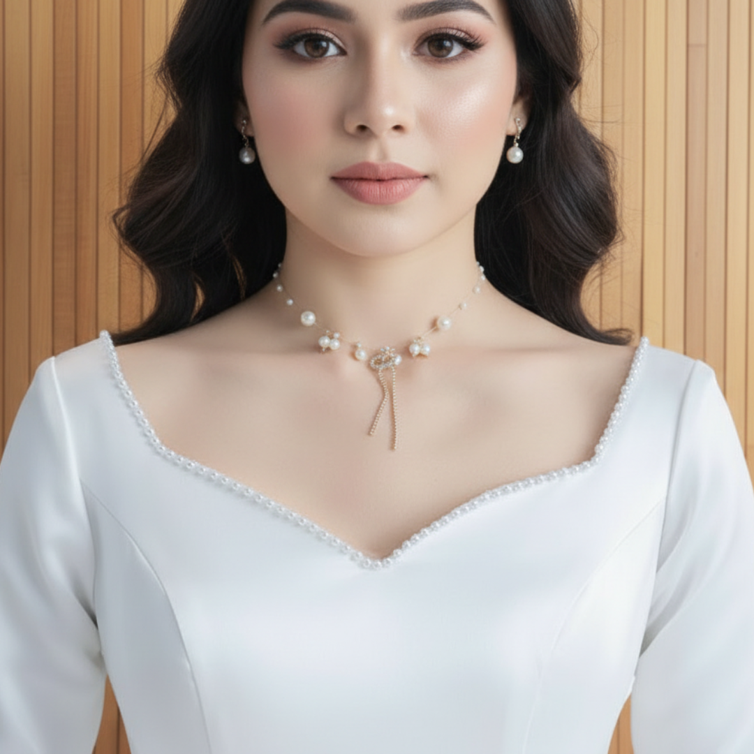 GownLink White Satin Ball Gown for Christian & Catholic Weddings GLHMSB3