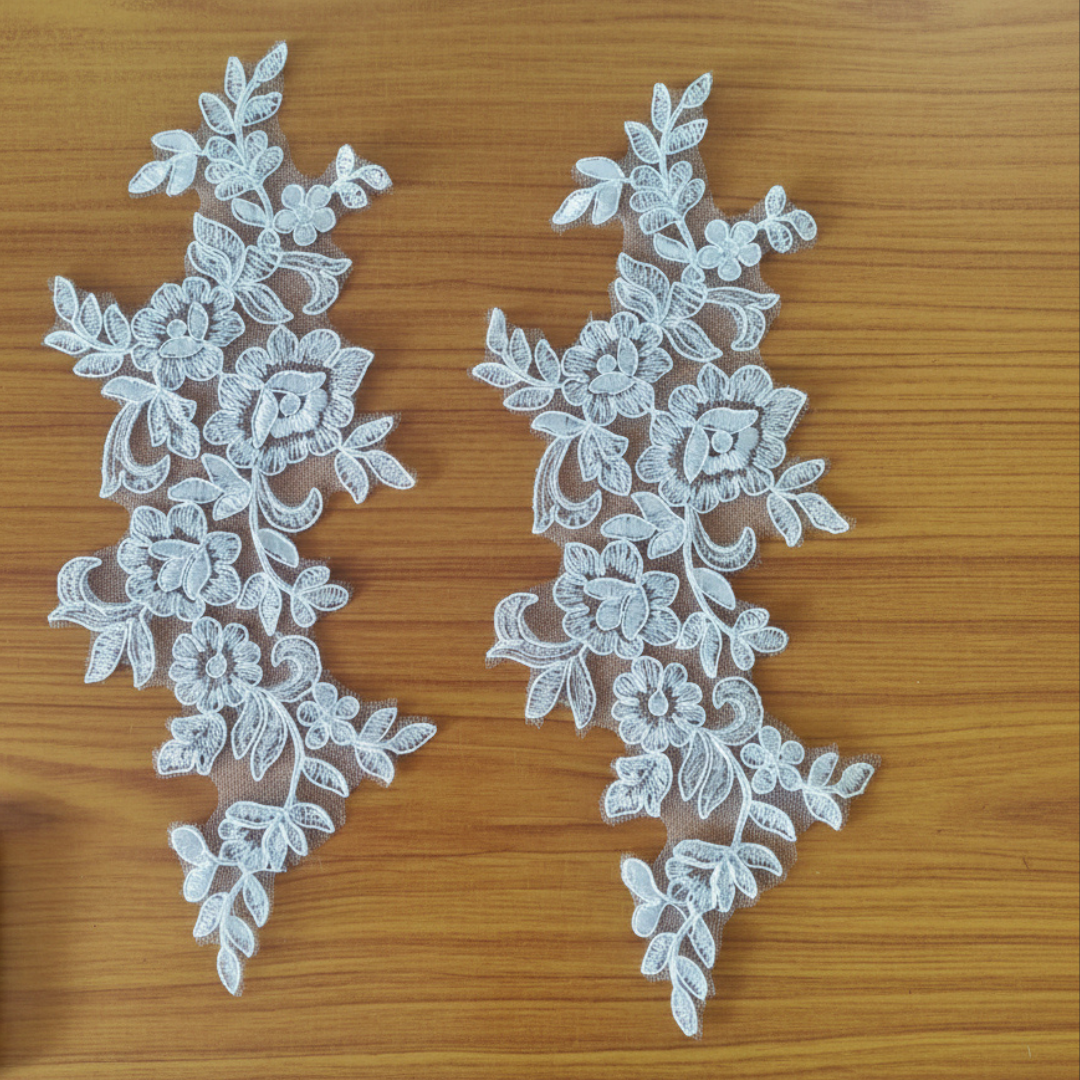 GownLink   -Elegant Sequence Patch Neckline Top for wedding dress