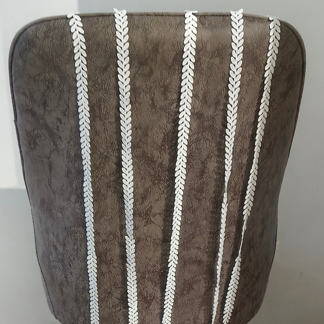 GownLink-White leaf lace border for wedding Gown