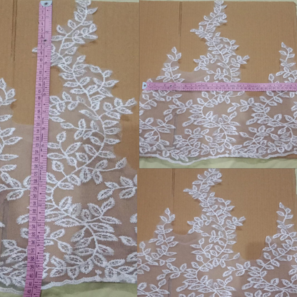 GownLink - White Lace Border for Wedding Gown-D30