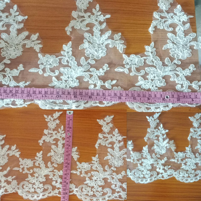 White Lace Border for Wedding Dresses - GLHS-14