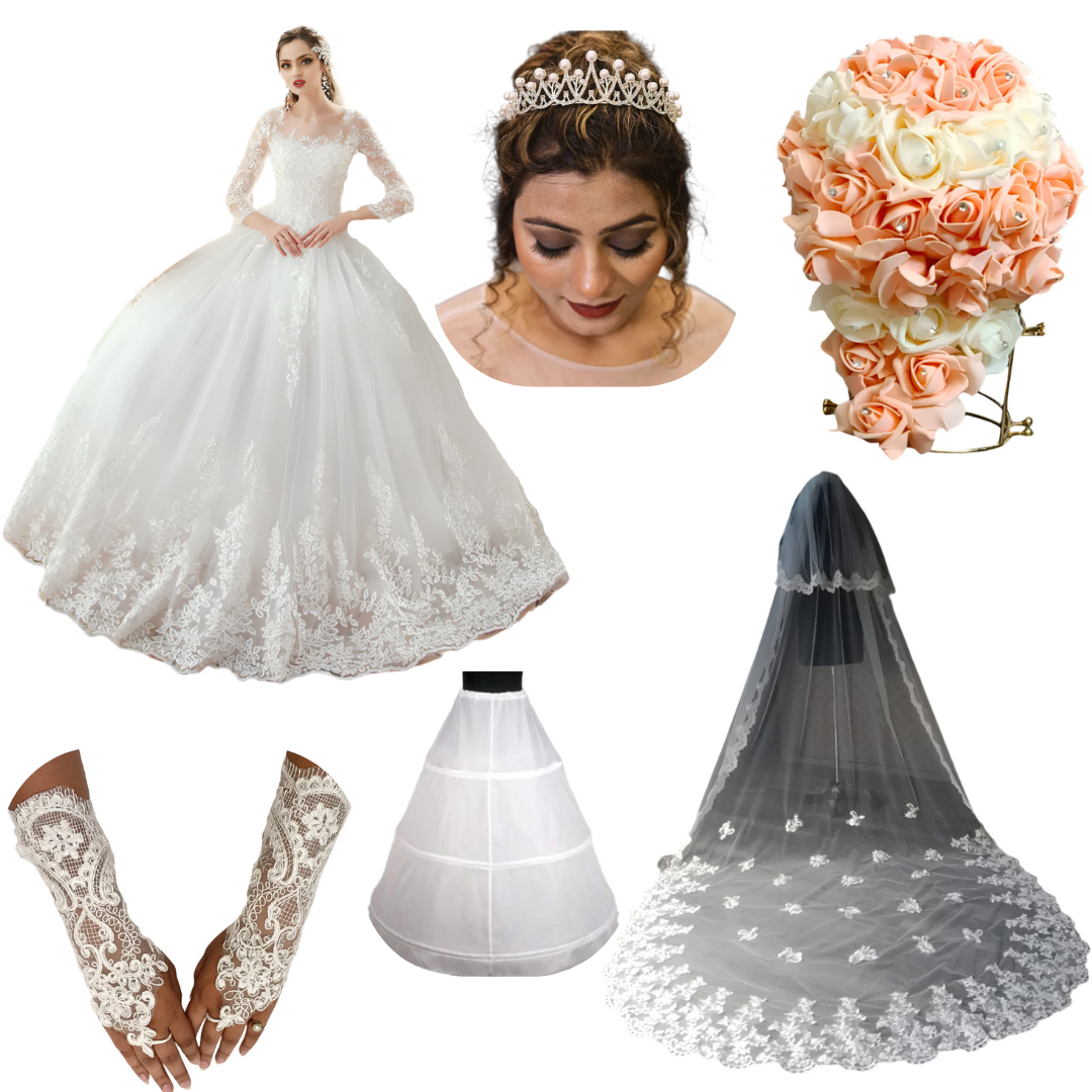 GownLink's Graceful Elegance Divine Bridal Combo Set of Six for Christian & Catholic Weddings Combo-TD50