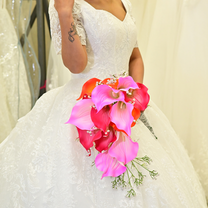 GownLink Pink and Magenta color Bridal Bouquet