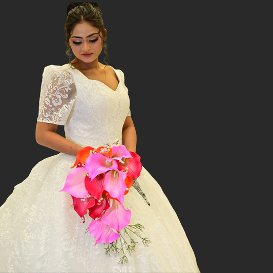 GownLink Pink and Magenta color Bridal Bouquet