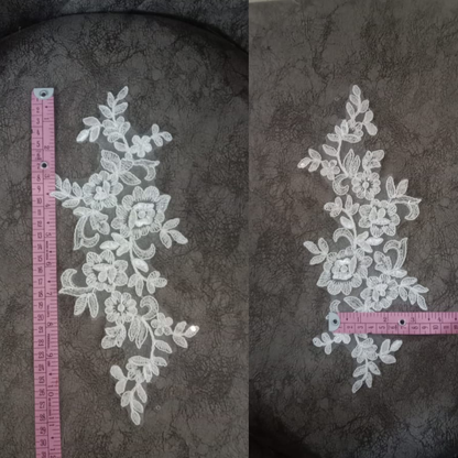 GownLink   -Elegant Sequence Patch Neckline Top for wedding dress