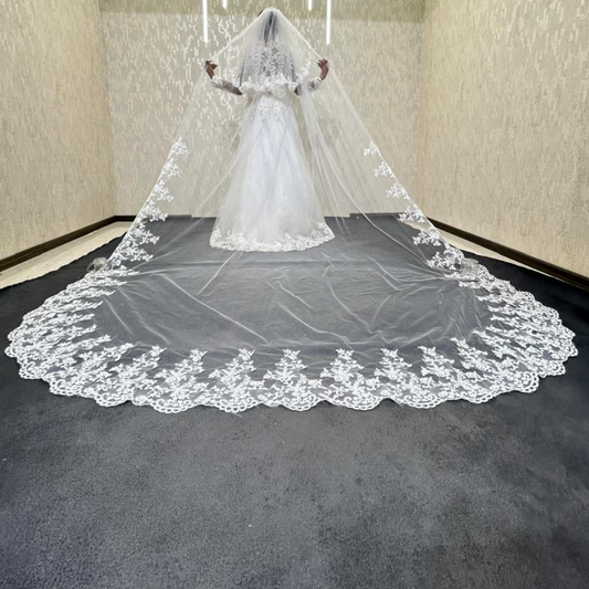 GownLink Bridal Long Veil for Christian and Catholic Weddings GLVHS14-2