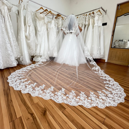 GownLink Bridal Long Veil for Christian and Catholic Weddings GLVHS14-2