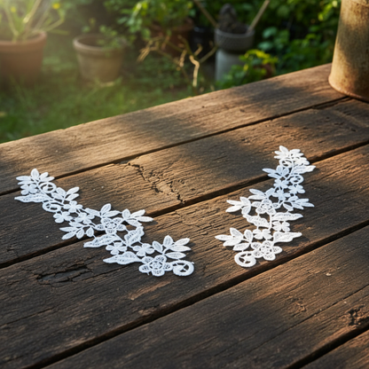 GownLink White Patches for wedding Gown -KD03 Patch