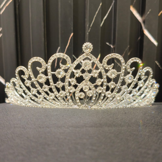 GownLink  Bridal Peacock Crown with Pearls of Love