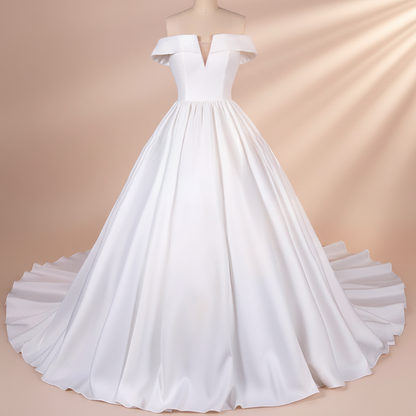 GownLink Train Gown for Christian and Catholic Weddings GLHMST04